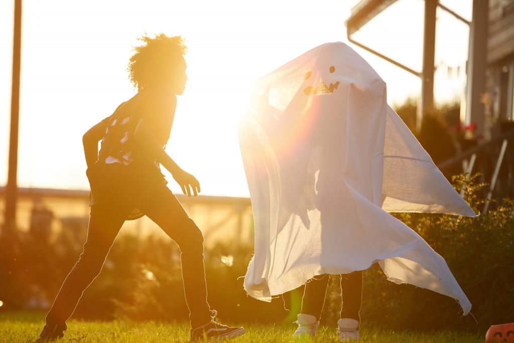 Participants running in costumes during the McKinney Monster Dash 5k