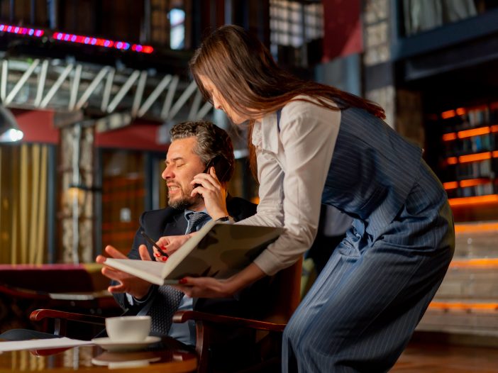 Guests seated at a reserved restaurant table after arriving on time.